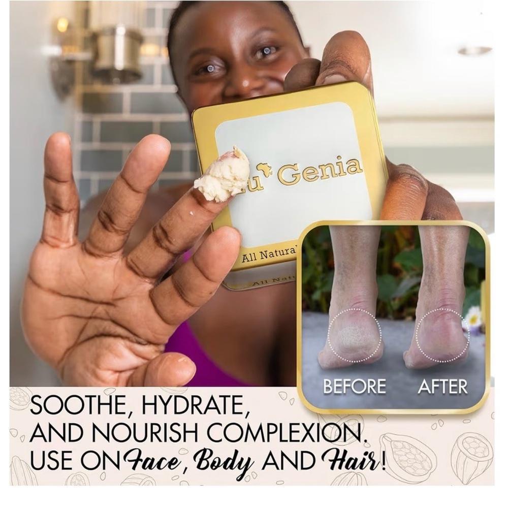 Eu'Genia Anti-Aging Shea Butter Balm Unscented 12 oz - Picture 4 of 5